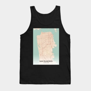 San Francisco City Map Tank Top